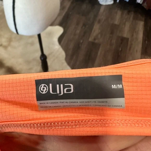 Lija Womens Athletic Dress Medium Coral NWOT Tennis Pickleball Athleisure Dress - Picture 6 of 7